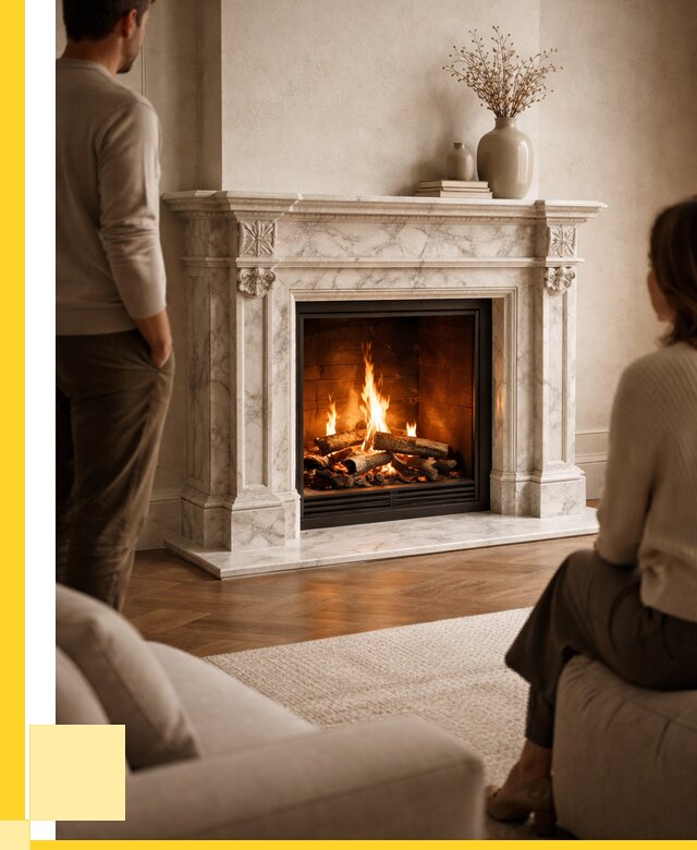 Мраморные камины под ключ в Кольчугине от 254275 р. | ЭриданКль