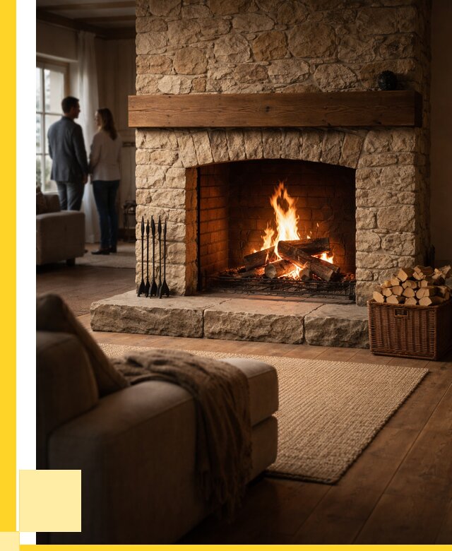 Открытые камины под ключ в Кольчугине от 152565 р. ЭриданКль