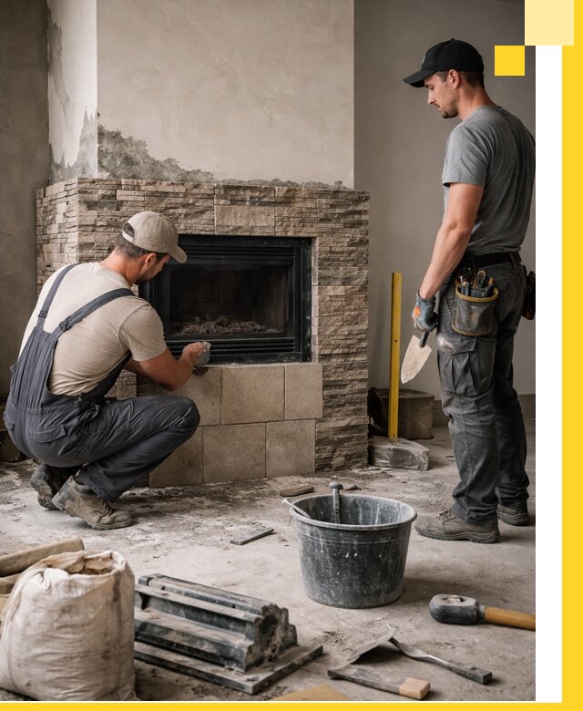 Камины под ключ в Кольчугине: проект, изготовление и монтаж