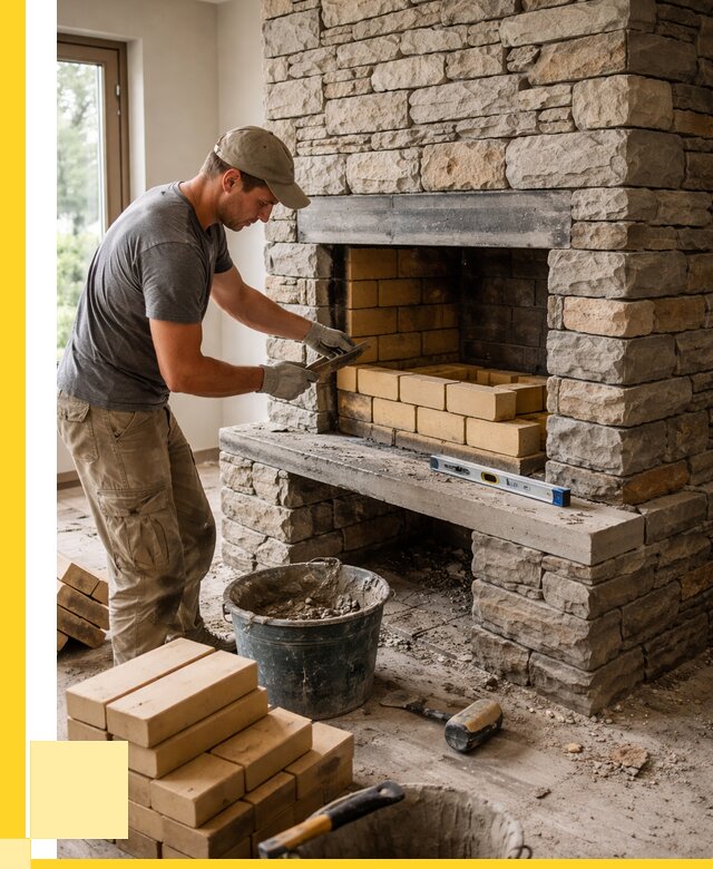 Кладка каминов и камина в Кольчугине от 25428 р. ЭриданКль