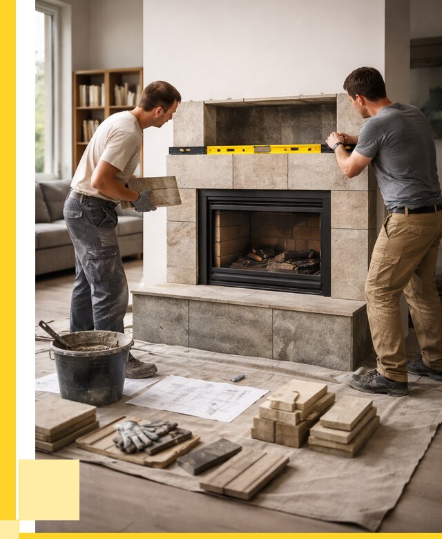 Монтаж каминов и установка в Кольчугине от 45770 р. | ЭриданКль