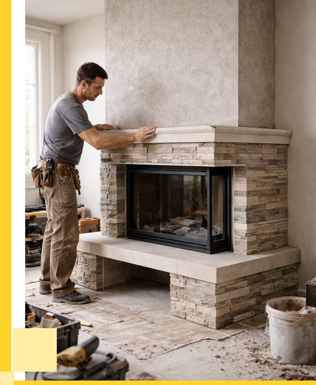 Изготовление каминов под ключ в Кольчугине от 152565 р. | ЭриданКль