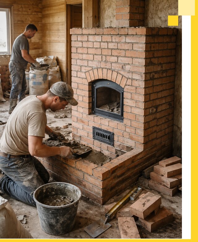 Профессиональное строительство печей в Кольчугине под ключ