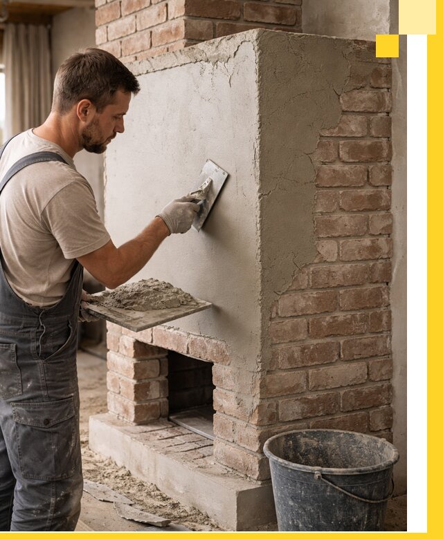 Отделка печей и облицовка каминов в Кольчугине под ключ