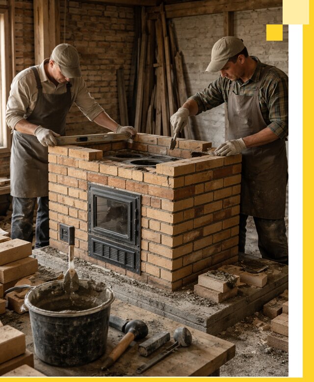 Изготовление и установка варочных печей под ключ в Кольчугине