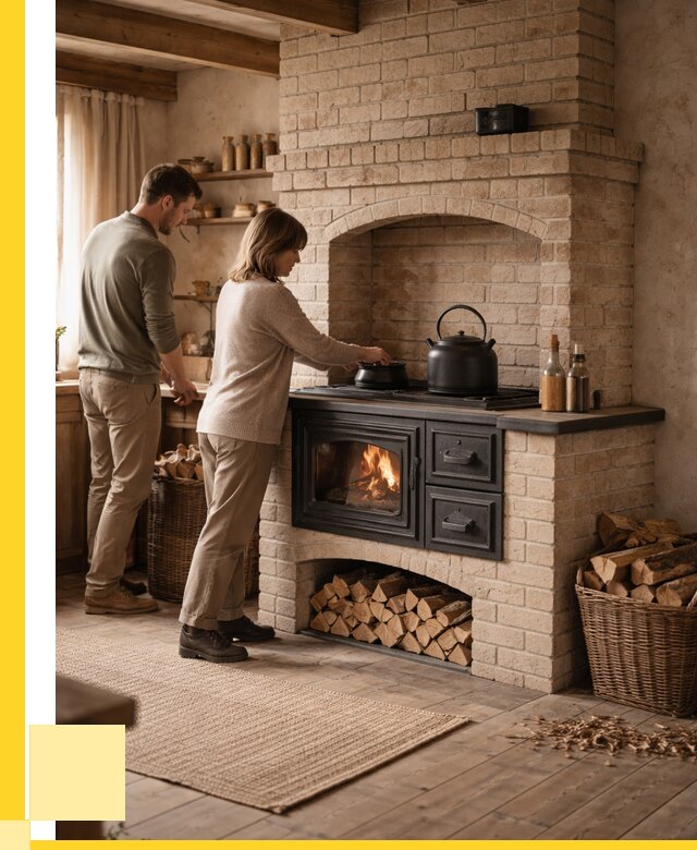 Печи с плитой в Кольчугине от 45770 р. | ЭриданКль — кирпичная печь