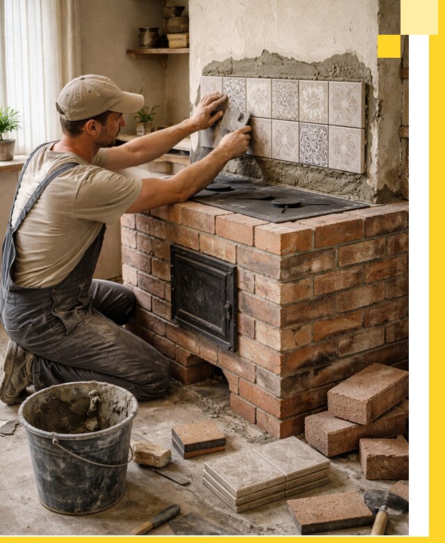 Печи с плитой на заказ монтаж гарантия и сервис в Кольчугине