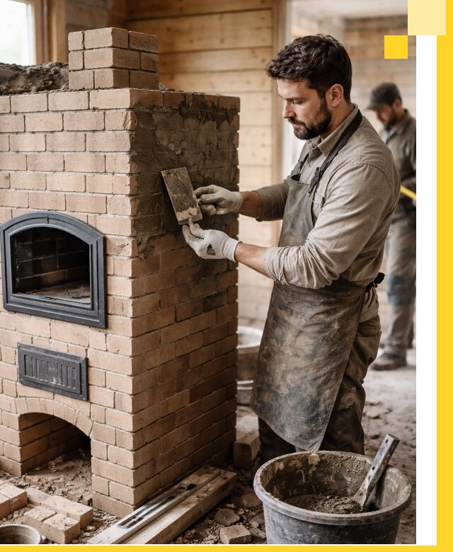 Изготовление и установка печей-шведок под ключ в Кольчугине