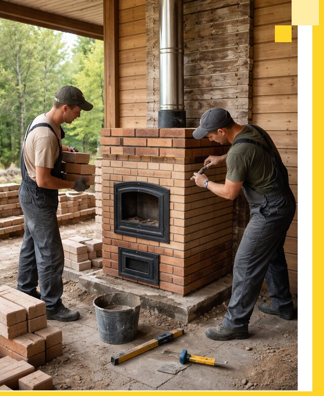Производство и установка дачных печей под ключ в Кольчугине