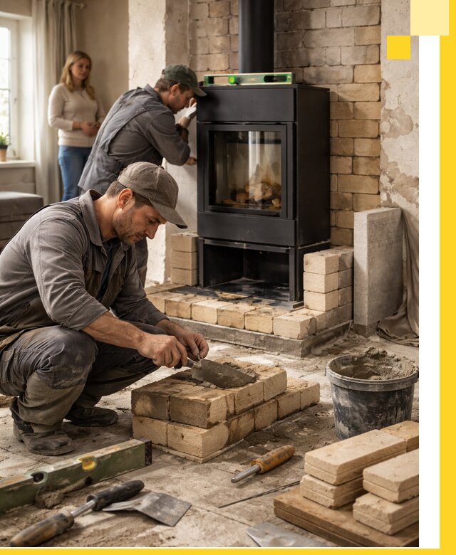 Печи и камины под ключ: проект, установка в Кольчугине