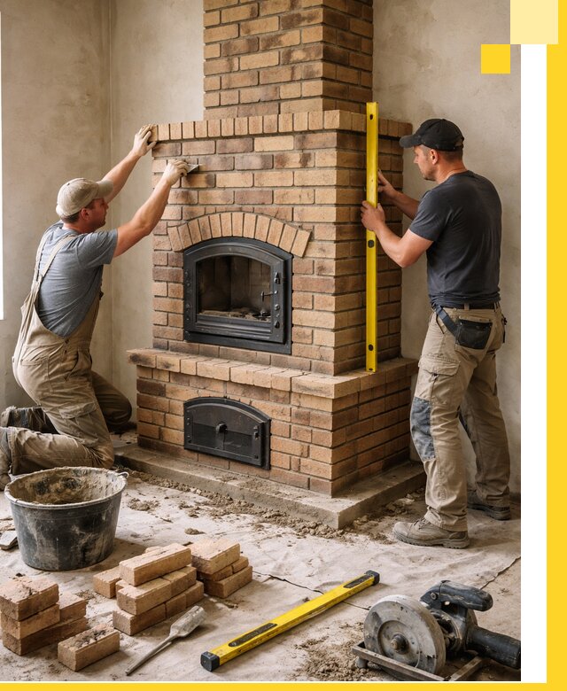 Продажа и установка печей и каминов для дома под ключ в Кольчугине