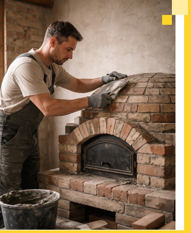 Изготовление и монтаж помпейских печей на заказ в Кольчугине