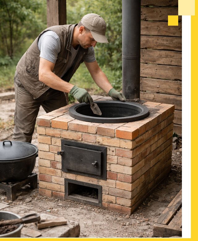 Изготовление и установка печей для казана в Кольчугине под ключ