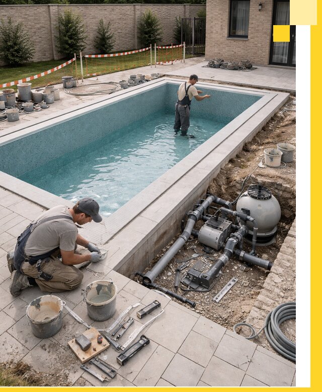 Строительство бассейнов под ключ в Кольчугине: проекты и монтаж