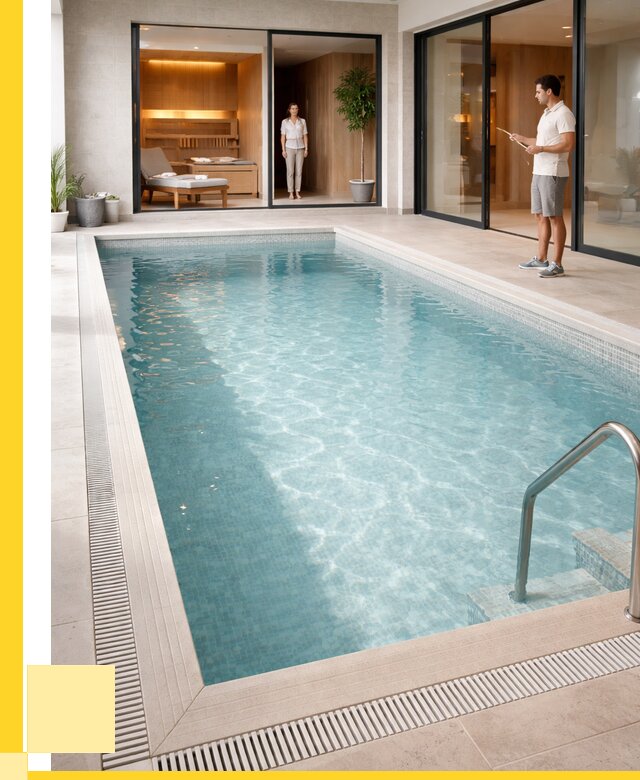 Отделка бассейна пленкой ПВХ в Кольчугине от 3560 р. - ЭриданКль