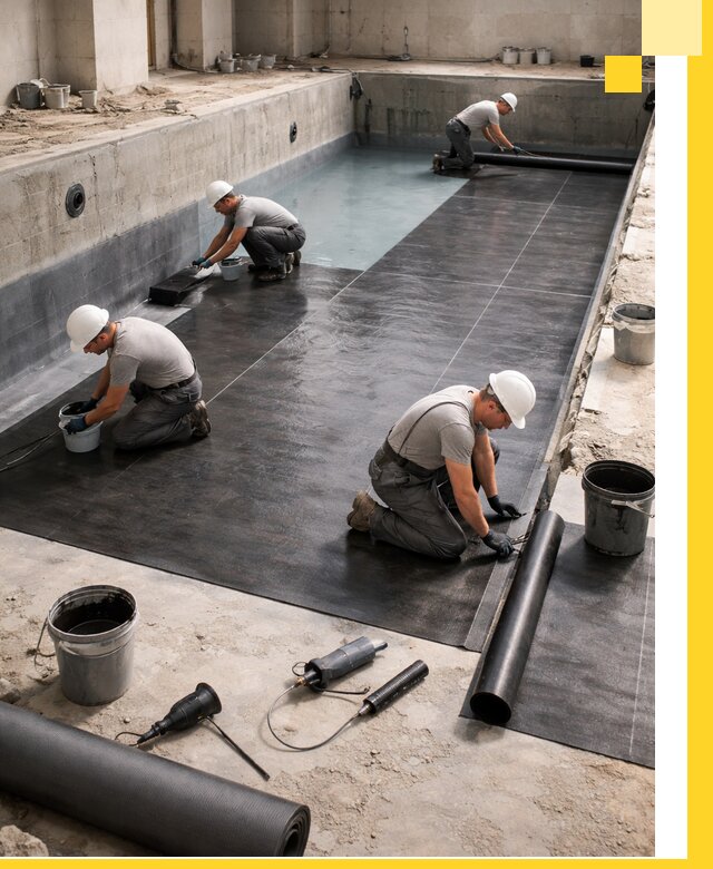 Профессиональная гидроизоляция бассейнов и чаш в Кольчугине под ключ