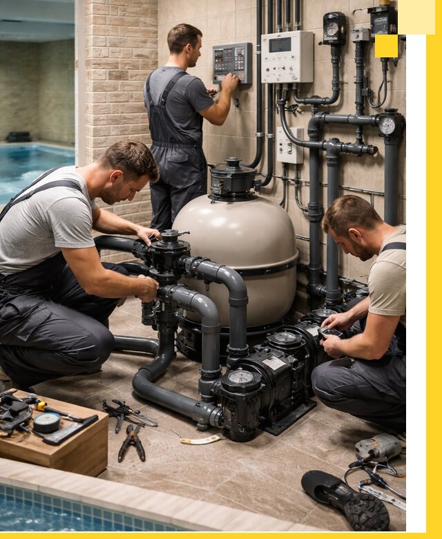 Комплексное оборудование для бассейнов под ключ в Кольчугине