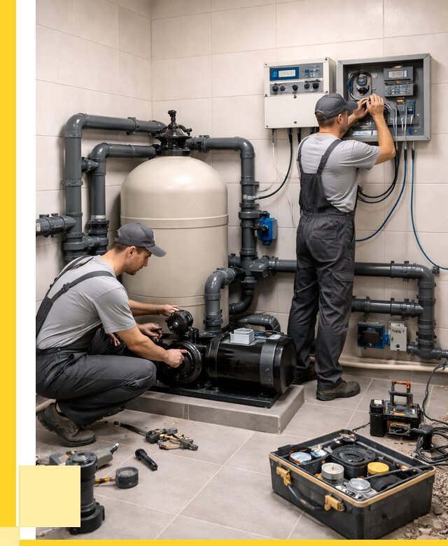 Монтаж оборудования для бассейнов в Кольчугине от 40684 р. | ЭриданКль