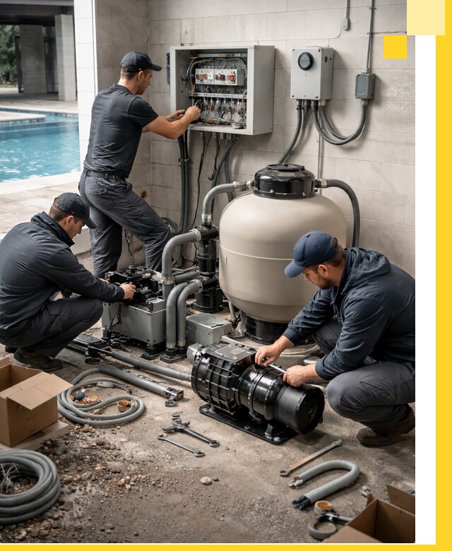 Профессиональный монтаж оборудования для бассейнов в Кольчугине