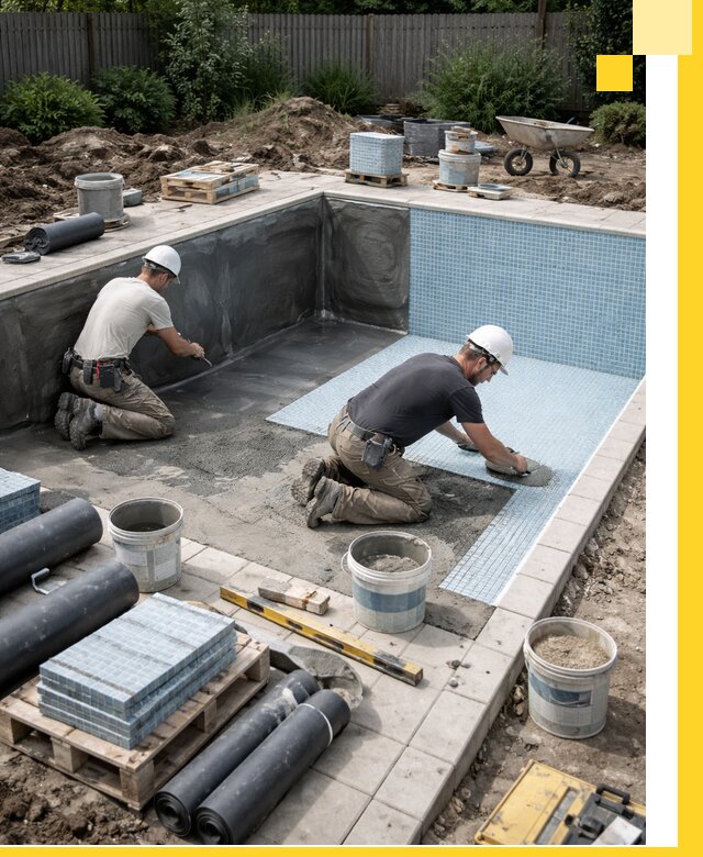 Проектирование и строительство стационарных бассейнов в Кольчугине