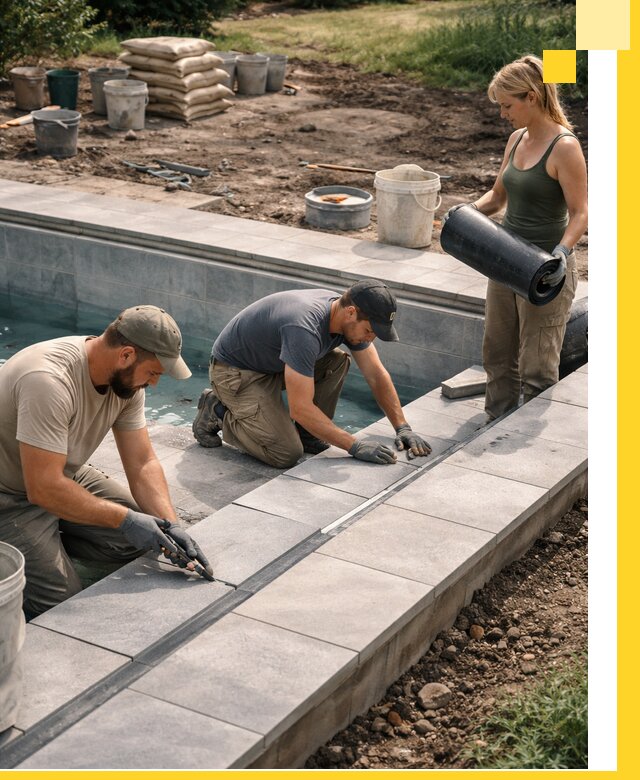 Строительство и монтаж уличных бассейнов под ключ в Кольчугине