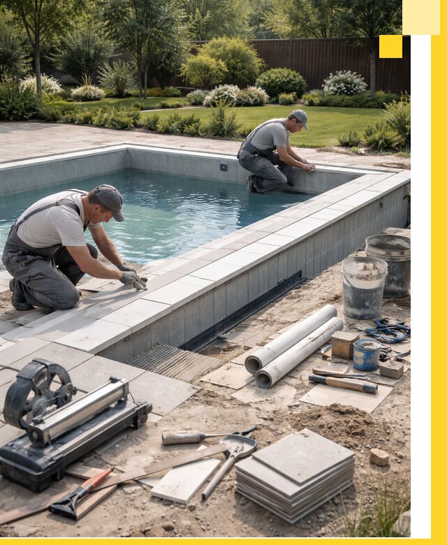 Строительство открытых бассейнов под ключ в Кольчугине профессионально