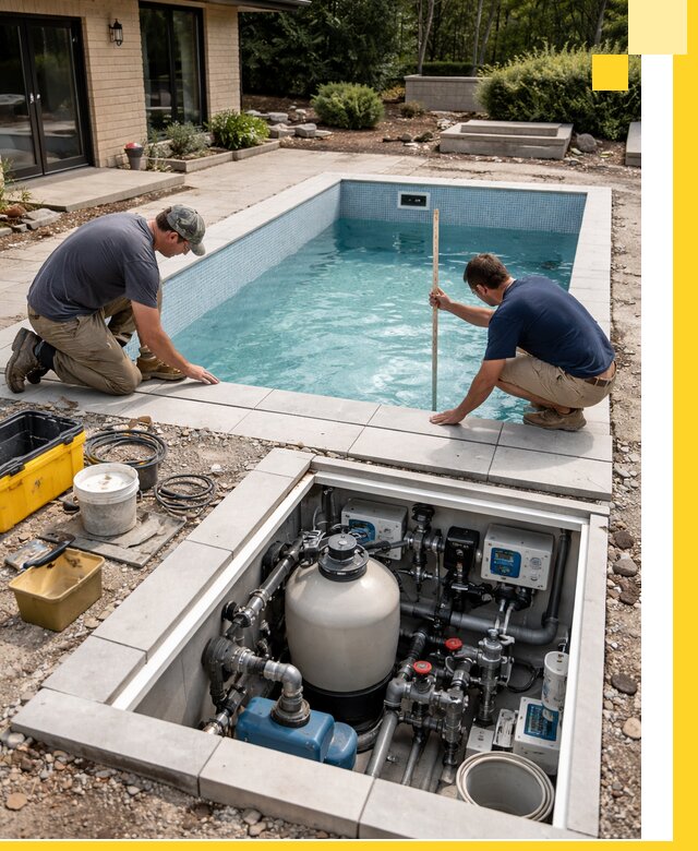 Строительство качественных домашних бассейнов под ключ в Кольчугине