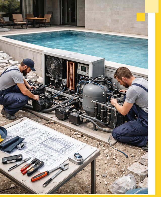 Проектирование и монтаж бассейнов с подогревом в Кольчугине