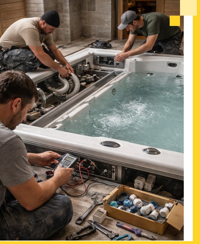 Гидромассажные бассейны под ключ в Кольчугине, дизайн и монтаж