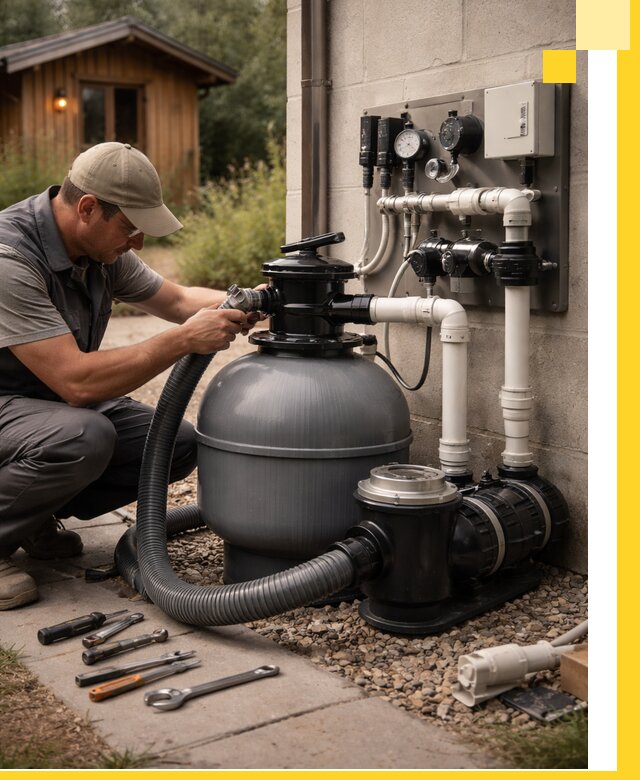 Продажа и монтаж фильтров и насосов для бассейнов в Кольчугине