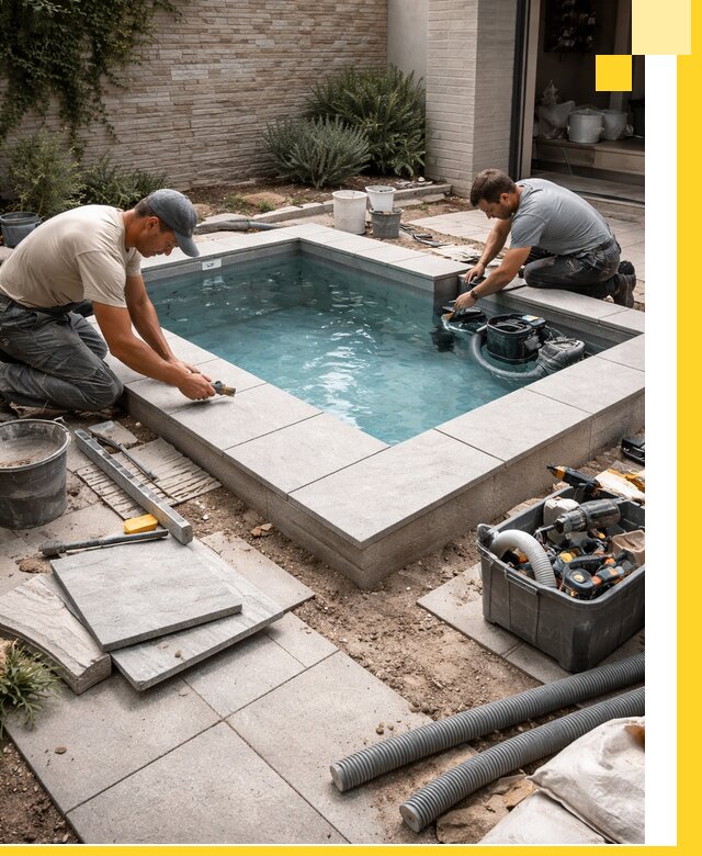 Мини бассейны под ключ в Кольчугине, дизайн и установка