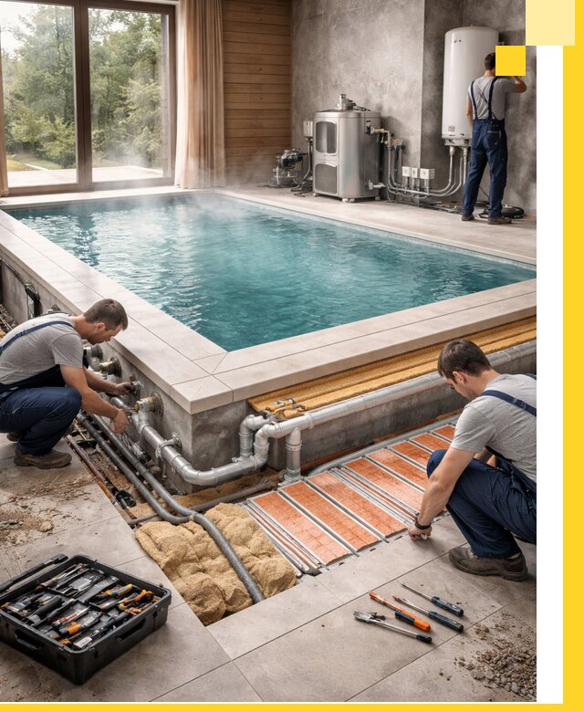 Проектирование и строительство тёплых бассейнов в Кольчугине