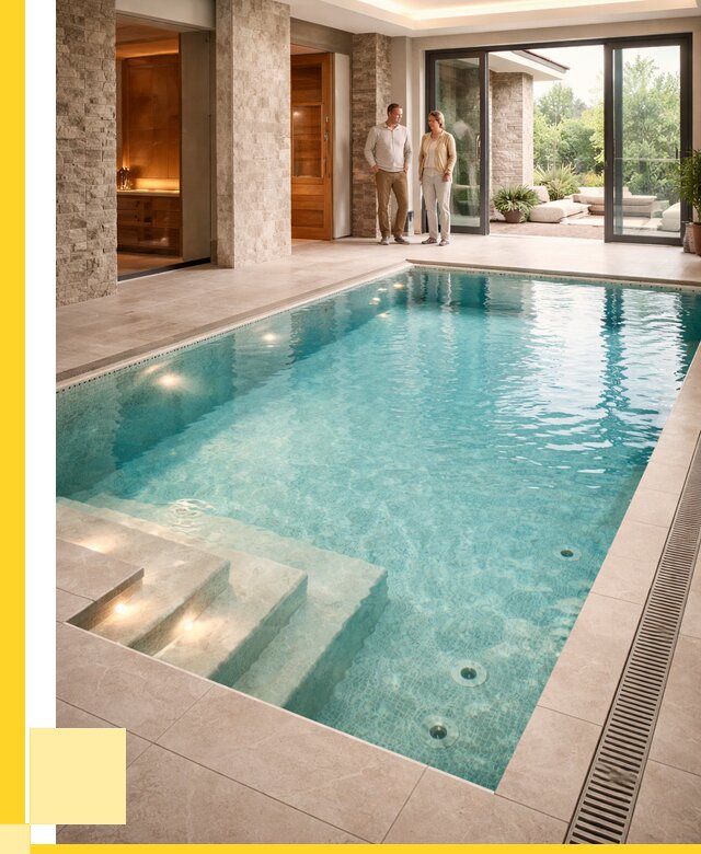 Бассейн во дворе в Кольчугине: проект, отделка от 1220520 р. | ЭриданКль