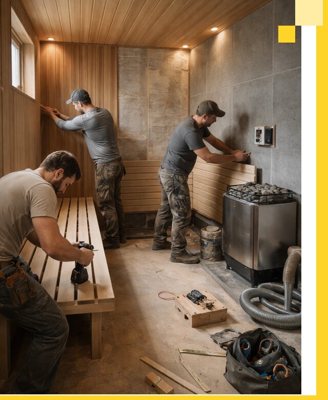 Сауны под ключ в Кольчугине, проектирование, строительство, отделка