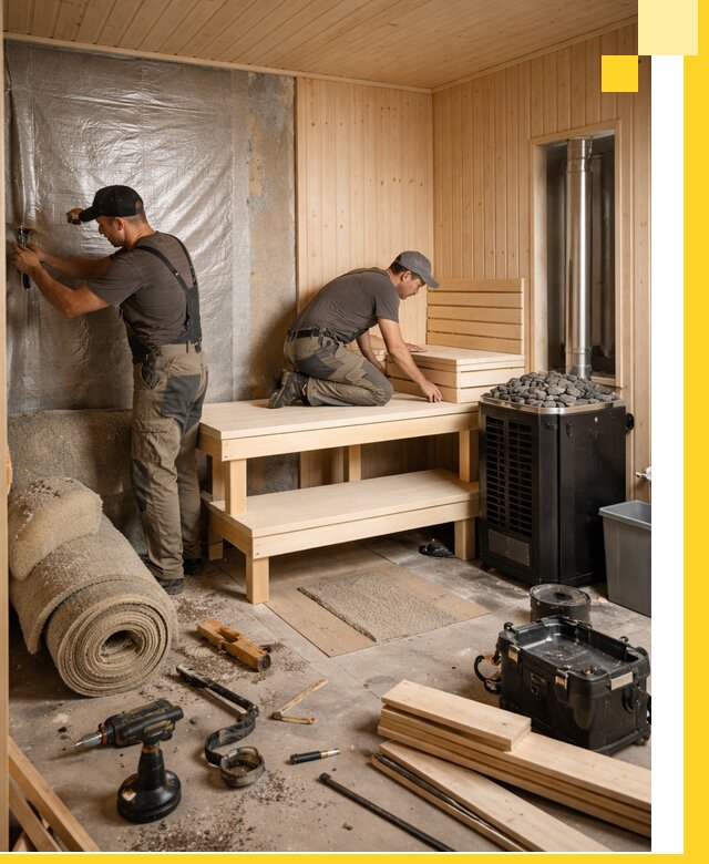 Проекты саун под ключ в Кольчугине дизайн и строительство