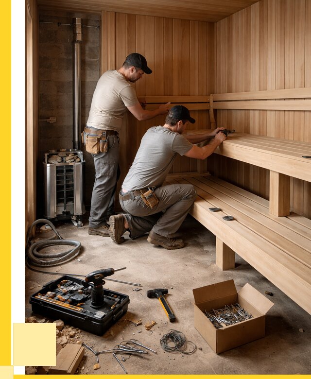 Монтаж саун под ключ в Кольчугине от 122052 р. | ЭриданКль