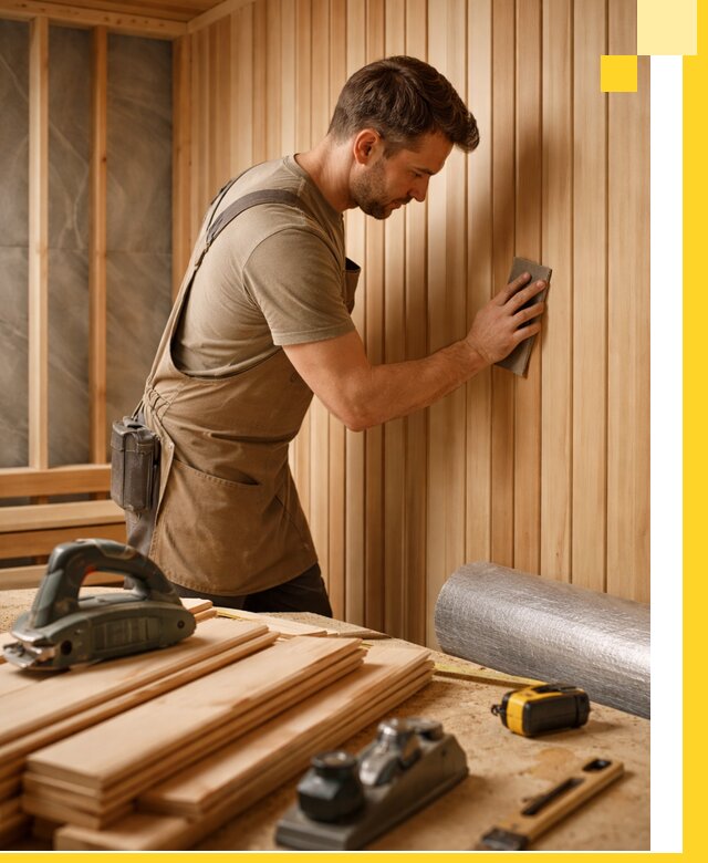 Профессиональная отделка саун и парных под ключ в Кольчугине