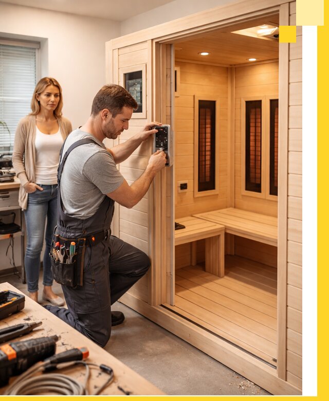 Инфракрасные сауны под ключ в Кольчугине продажа и установка