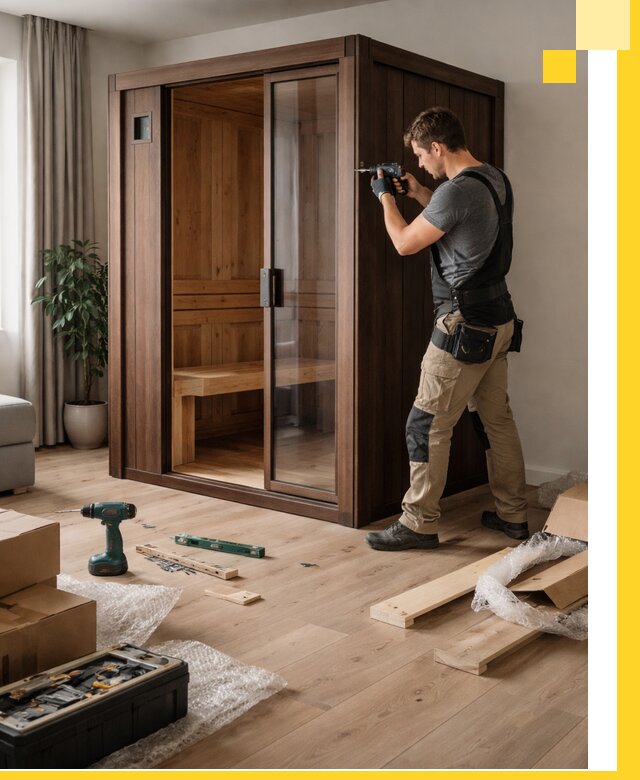 Установка и производство мини саун под ключ в Кольчугине