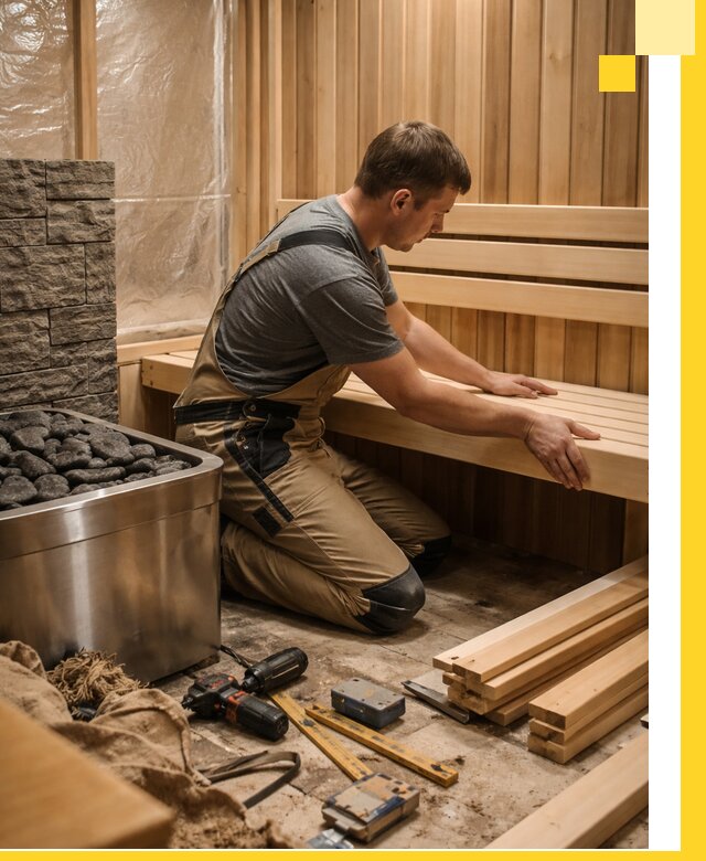 Сауны для дома под ключ с проектированием и монтажом в Кольчугине