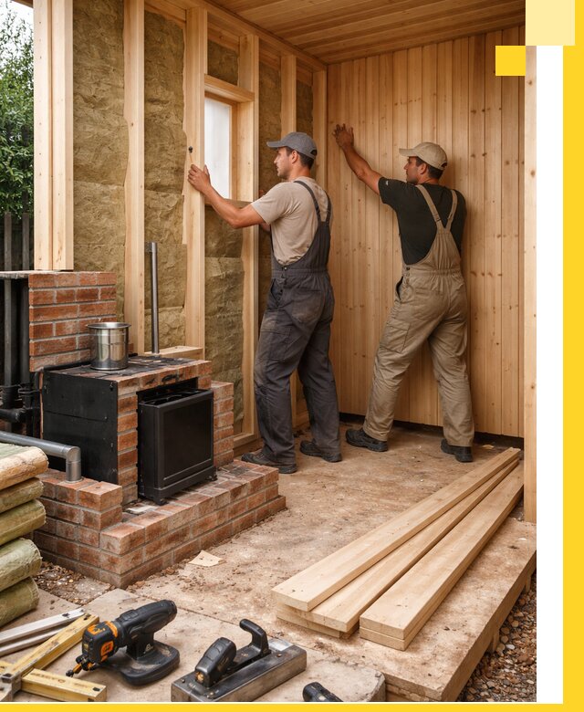 Строительство и установка дачных саун под ключ в Кольчугине