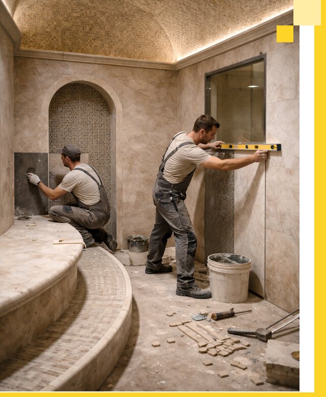 Проектирование и строительство саун с хамамом под ключ в Кольчугине