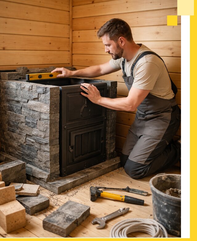 Производство и установка печей для саун под ключ в Кольчугине