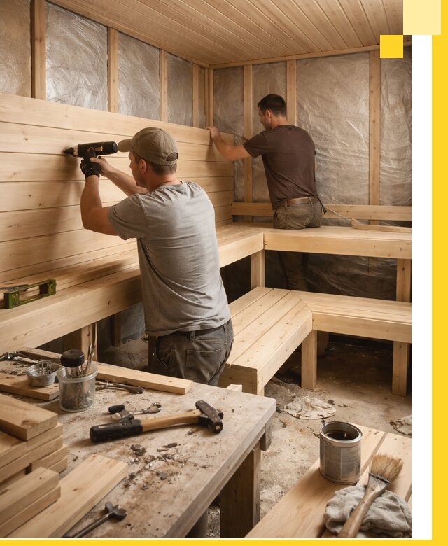 Профессиональная отделка бань и саун под ключ в Кольчугине