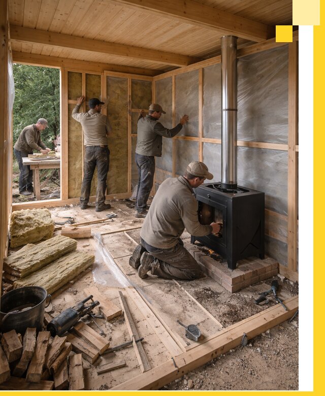 Профессиональный монтаж бань под ключ в Кольчугине для дома