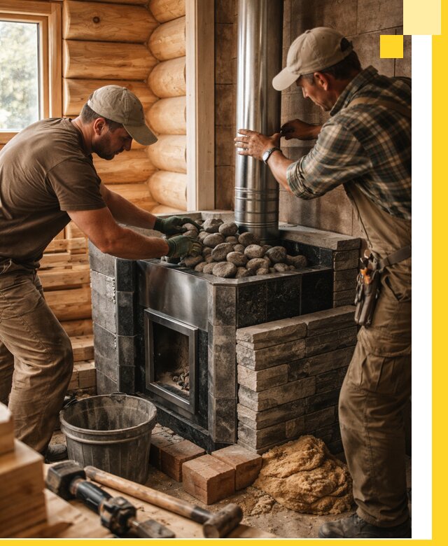 Строительство и отделка русских бань под ключ в Кольчугине