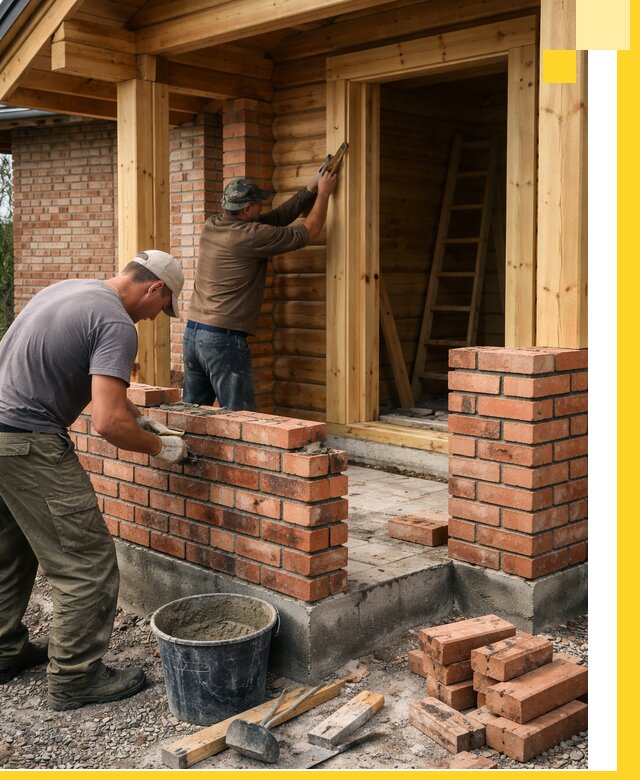 Строительство кирпичных бань под ключ в Кольчугине с гарантией качества