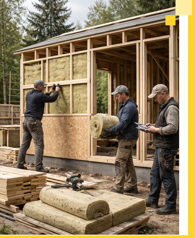 Проектирование и строительство каркасных бань в Кольчугине под ключ