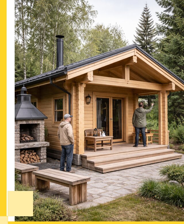 Деревянные бани под ключ в Кольчугине от 457695 р. | ЭриданКль