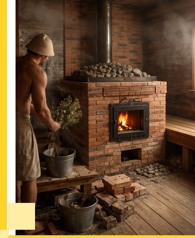 Кирпичные банные печи в Кольчугине от 91539 р. | ЭриданКль